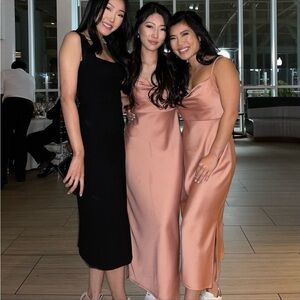 NWT BHLDN Cali Satin Midi Dress sizes 2 and 6